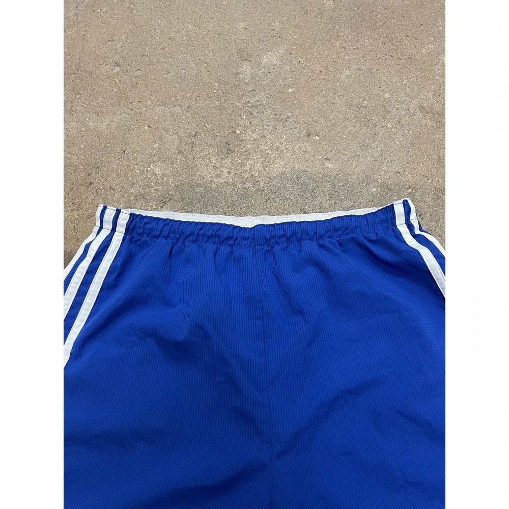 Adidas Shorts Youth 14 Blue 3-Stripes Adizero Athletic Soccer Running Gym‎